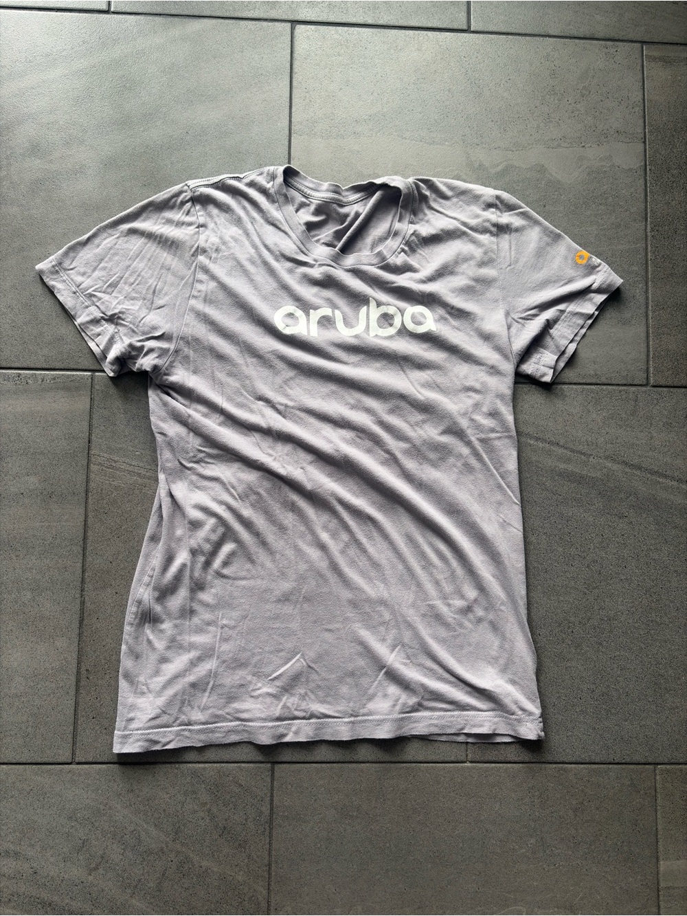 Aruba Networking Logo T-Shirt Women’s Small Gray Corporate Tee